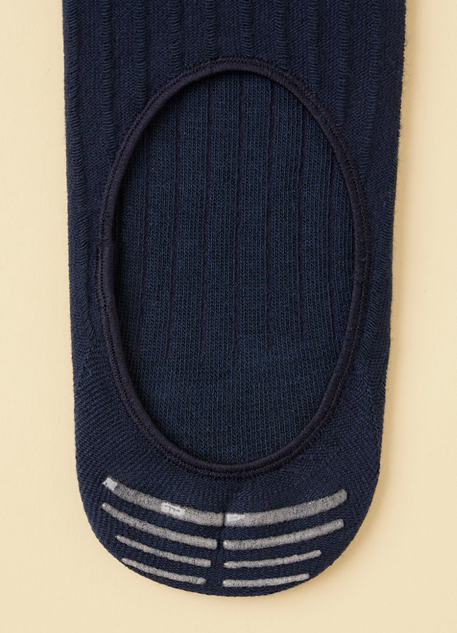 Navy Blue No Show Socks image number 1